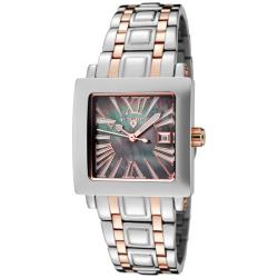 Swiss Legend Women's Colosso Black Mother Of Pearl Dial Two-Tone Watch