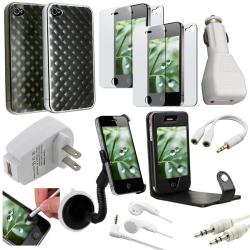 12-piece Charger/ Case/ Screen Protector/ Accessories for iPhone 4