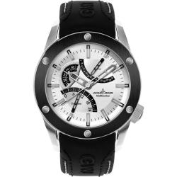 Jacques Lemans Men's Liverpool GMT Black Leather Watch