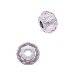 Lt Amethyst 14mm Crystal BeCharmed Briolette Bead