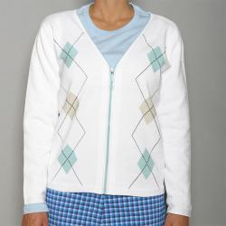 Liz Golf Women's 'Slice It Right' Argyle Golf Sweater<br />