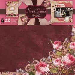 Nonna's Garden 12x12 12 Sheets/6 Designs Paper Pack