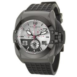 Technomarine Men's 'Blackwatch' Stainless Steel and Titanium and Black Rubber Quartz Watch