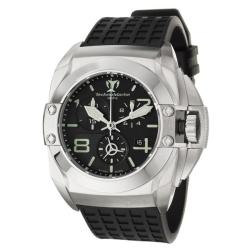 Technomarine Men's 'Blackwatch' Stainless Steel and Black Rubber Quartz Watch