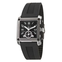 Baume & Mercier Men's 'Hampton' Stainless Steel, Titanium and Black Rubber Automatic Watch