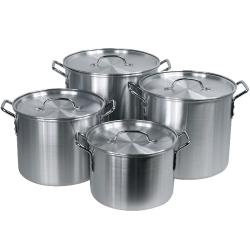 Hoffritz 8-Piece Covered Nesting Aluminum Stockpot Set by Hoffritz
