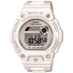 Casio Women s  Baby-G BLX  White Tide Graph Watch