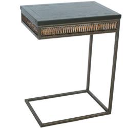 Tadley Wicker Accent Tea Side Table