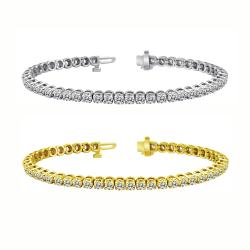 14k Gold 10ct TDW Diamond Tennis Bracelet (I-J, I1-I2)