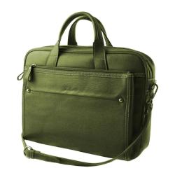 Bellerose Women's Green Tablet Faux Leather Briefcase