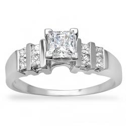 14k Gold 1ct TDW EGL Certified Clarity-enhanced Diamond Engagement Ring (F-G, SI3)