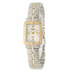 Raymond Weil Women's 'Parsifal' 18K Yellow Gold and Stainless Steel Quartz Diamond Watch