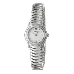 Ebel Women's 'Classic Wave' Stainless Steel Diamond Quartz Watch