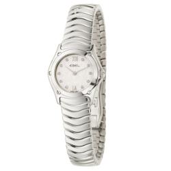 Ebel Women's 'Classic Wave' Stainless Steel Diamond Quartz Watch