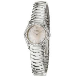 Ebel Women's 'Classic Wave' Stainless Steel Diamond Quartz Watch