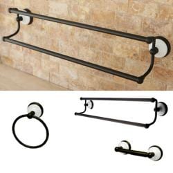 Oil Rubbed Bronze 3-piece Bathroom Accessory Set