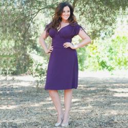 Kiyonna Women's 'Jemma' Ruched Dress