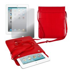 Premium Apple iPad 2 Leatherette Shoulder Purse with Screen Protector