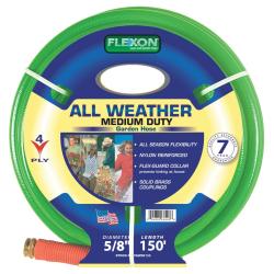 Flexon 5/8x150' All Weather 4 Ply Reinforced Nylon Hose