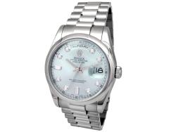 Pre-owned Rolex Men's 36mm Gents Platinum Oyster Perpetual Daydate Watch