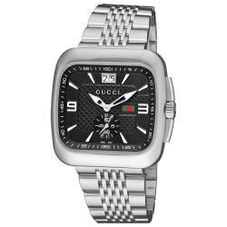 Gucci Men's 'Coupe' Stainless Steel Bracelet Watch
