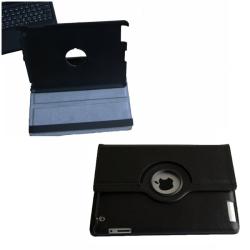 Premium Apple iPad 2 PU Leather Binder Case with Detachable Keyboard and Swivel Stand