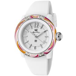 Glam Rock Women's 'Miss Miami Beach' White Polyurethane Watch