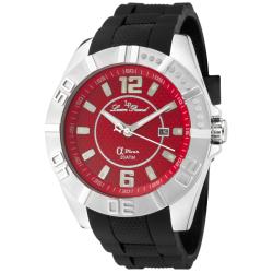 Lucien Piccard Men's 'A Diver' Black Silicon Watch