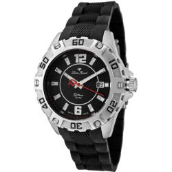 Lucien Piccard Men's 'A Diver' Black Rubber Watch