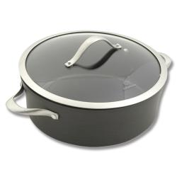 Calphalon Contemporary Nonstick 5-Quart Saucier/Dutch Oven with Glass Lid Calphalon Contemporary Nonstick 5-Quart Saucier/Dutch Oven with Glass Lid