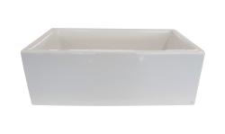 Fireclay Butler 23.25-inch White Farmhouse Bathroom Sink