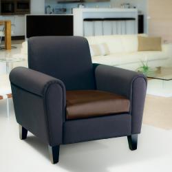 Watson Fabric and Leather Club Chair