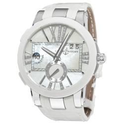 Ulysse Nardin Women's Dual Time Mother of Pearl Diamond Dial Watch