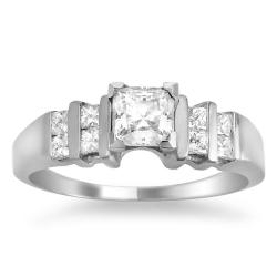 14k Gold 4/5ct TDW Certified Clarity-enhanced Diamond Engagement Ring (F-G, SI3)