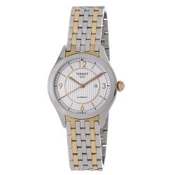 Tissot Women's 'T-One' Silver Dial Two-tone Stainless Steel Watch