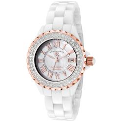 Swiss Legend Women's 'Karamica' White High-Tech Ceramic Diamond Watch