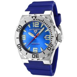Swiss Legend Men's 'Expedition' Blue Dial Blue Silicon Watch