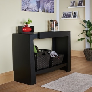 Urbana Black Modern Hall-Entry Way Console Table