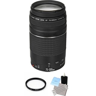 Canon Zoom Telephoto EF 75-300mm f/4.0-5.6 III Autofocus Lens Bundle Canon Zoom Telephoto EF 75-300mm f/4.0-5.6 III Autofocus Lens Bundle