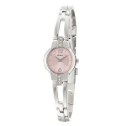 Seiko Women's Dress Pink Dial Stainless Steel Watch