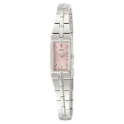 Seiko Women's Dress Pink Dial Stainless Steel Watch