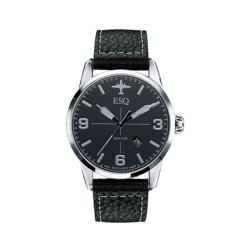 Movado Men's Swiss Black Leather Strap Watch