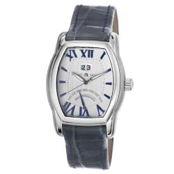 Maurice Lacroix Men's 'Les Classiques' Silver Dial Blue Strap Watch
