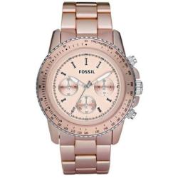 Fossil Women's Stella Blush Aluminum Chronograph Watch