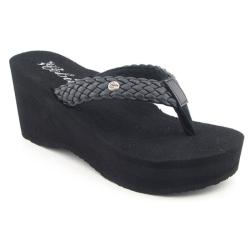 COBIAN Women's Zoe Black Sandals & Flip Flops
