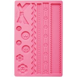 Fondant And Gum Paste Silicone Mold-Fabric