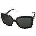 Jimmy Choo 'Jackie' Shiny Black Sunglasses