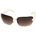 Jimmy Choo 'Sky' Gold/ Ivory Sunglasses