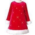 Bonnie Jean Girl's Red Snowflake Holiday Dress