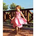 Me Me Me Girl's Pink Ruffle Sleeveless Dress